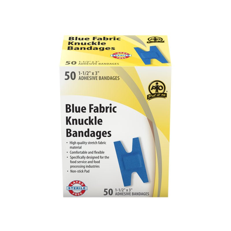 Blue Fabric Knuckle Bandage | First Aid Supply Stores