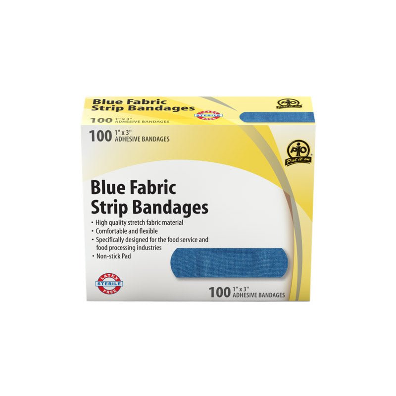 Blue Fabric Strip Bandage | First Aid Supply Stores