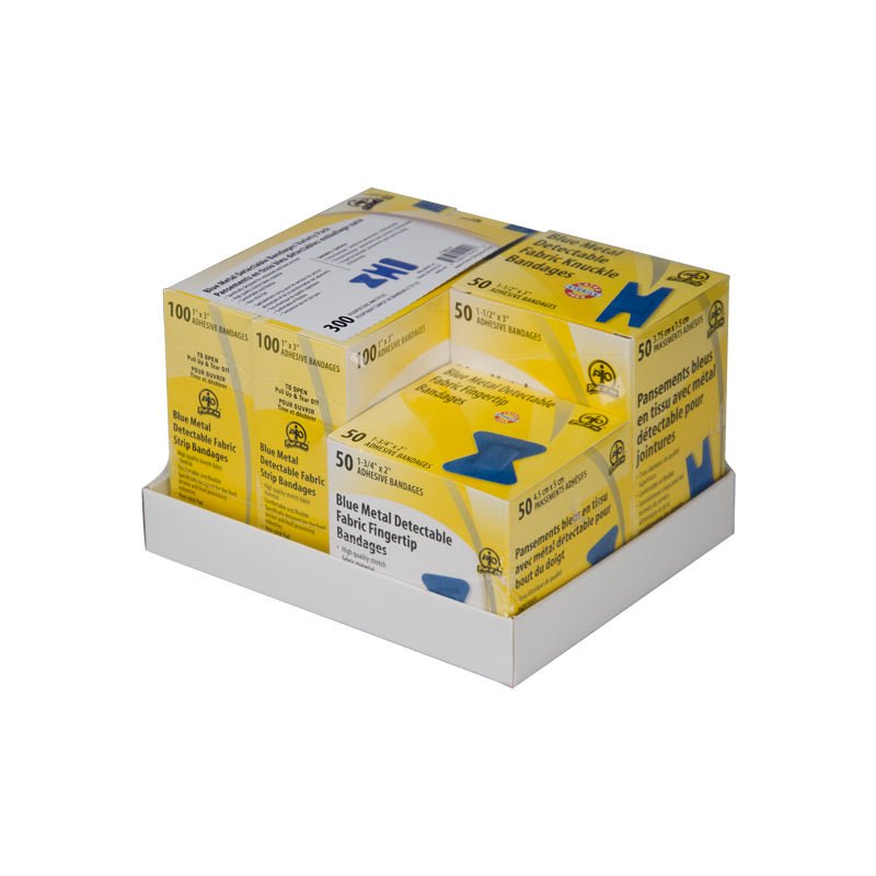 Blue Metal Detectable Bandages Variety Pack | First Aid Supply Stores