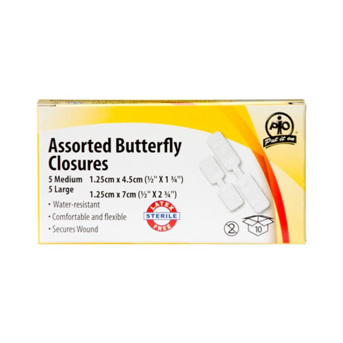 Butterfly Closures Assorted Sizes 10 Assorted Plastic Butterfly Closures