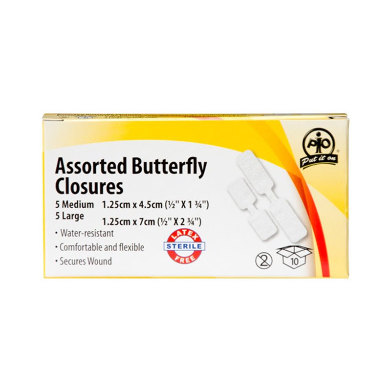 Assorted Plastic Butterfly Closures | First Aid Supply Stores