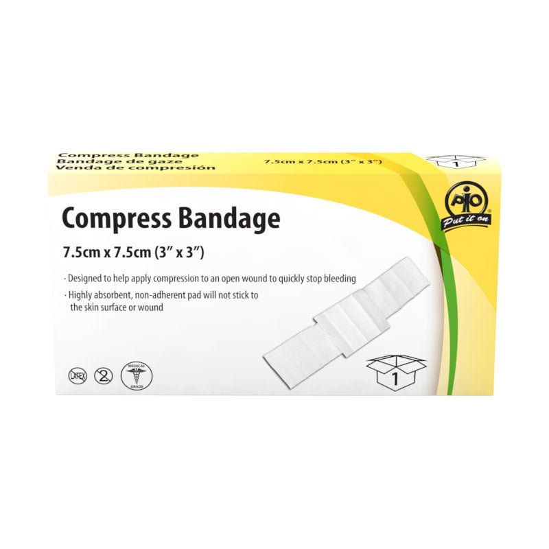 Compress Bandage 7.5 x 7.5cm | First Aid Supply Stores