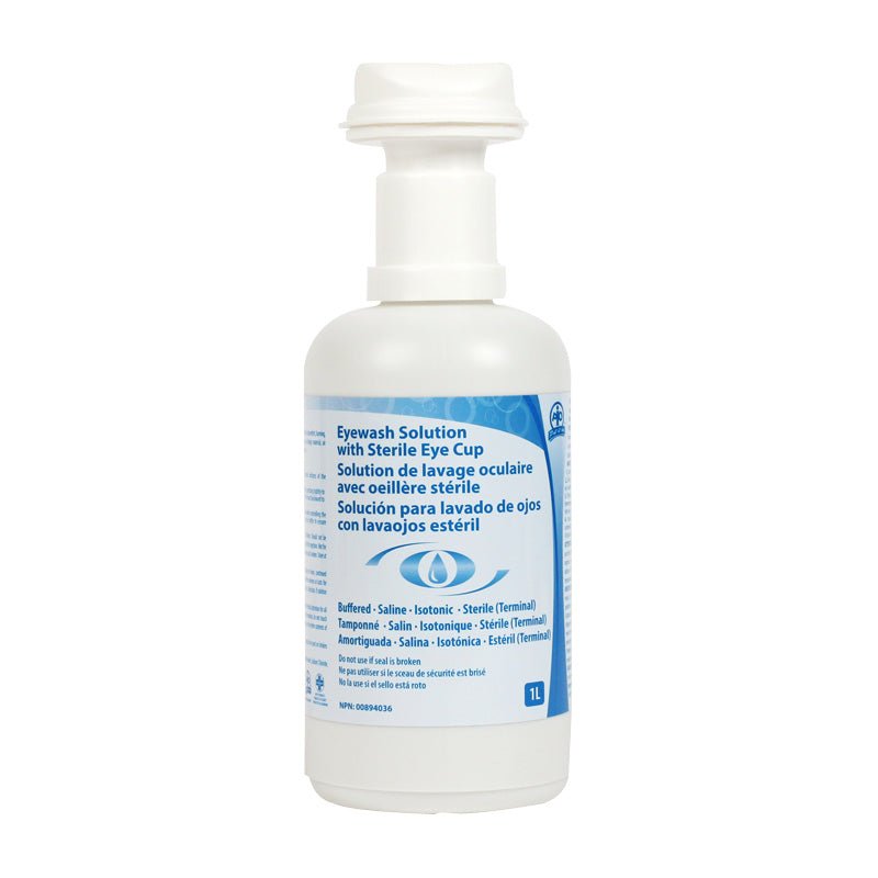 Eyewash Solution with Sterile Eye Cup 1L Home Main