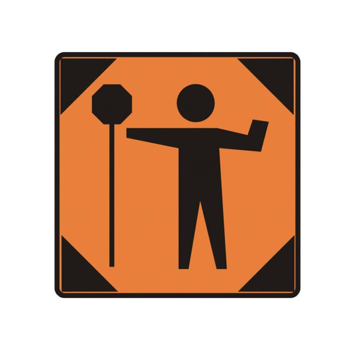 FlagPersonSignOnly Traffic Signs