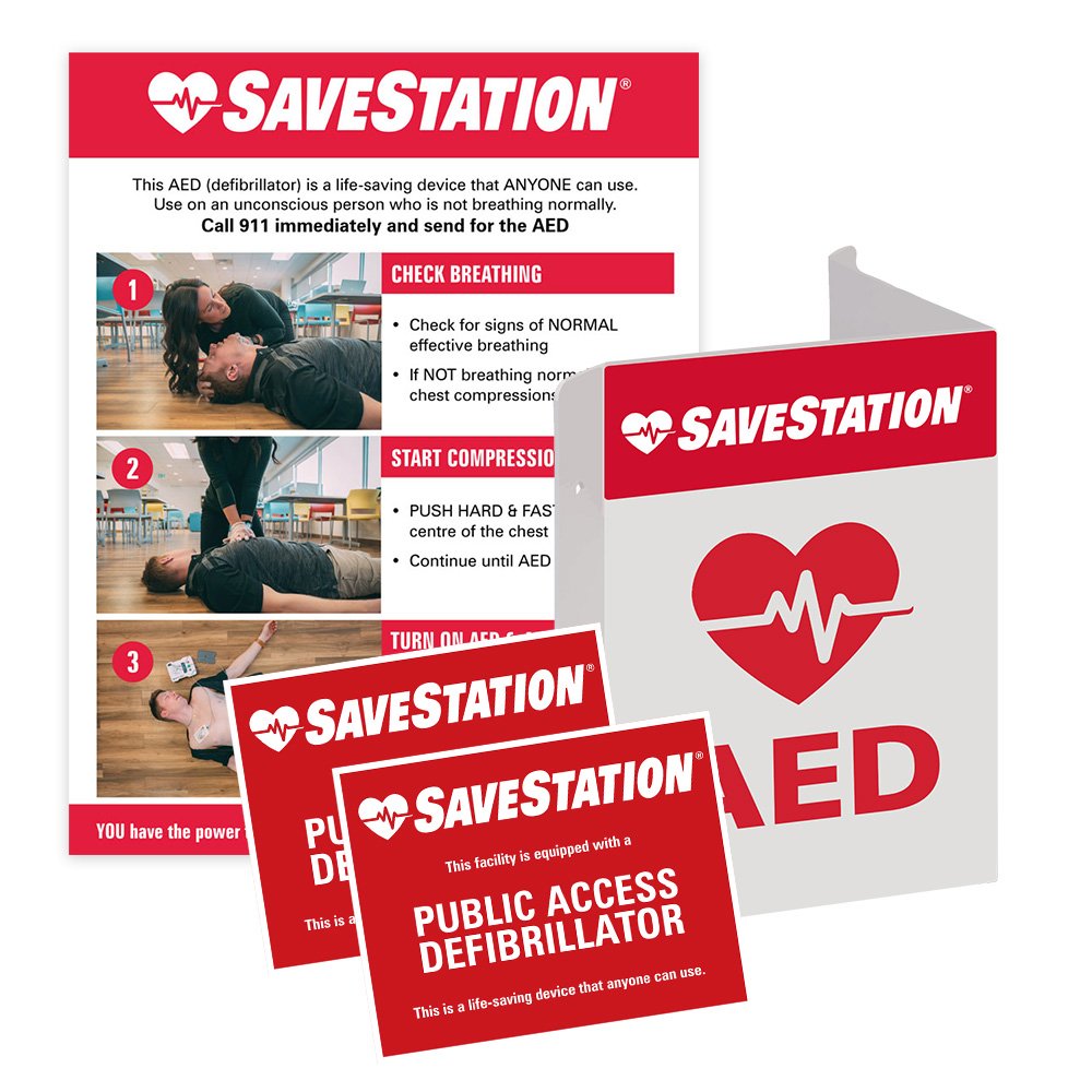 SaveStation Signage Bundle | First Aid Supply Stores